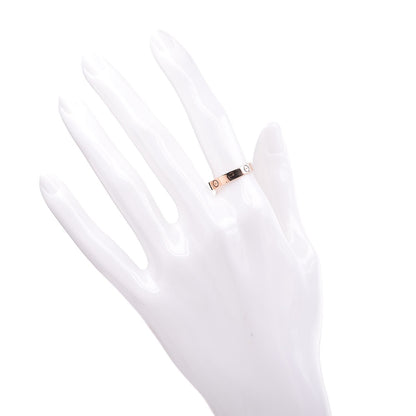 Cartier 18K Pink Gold 3.5mm LOVE Wedding Band Ring 53 6.25 2 of 5
