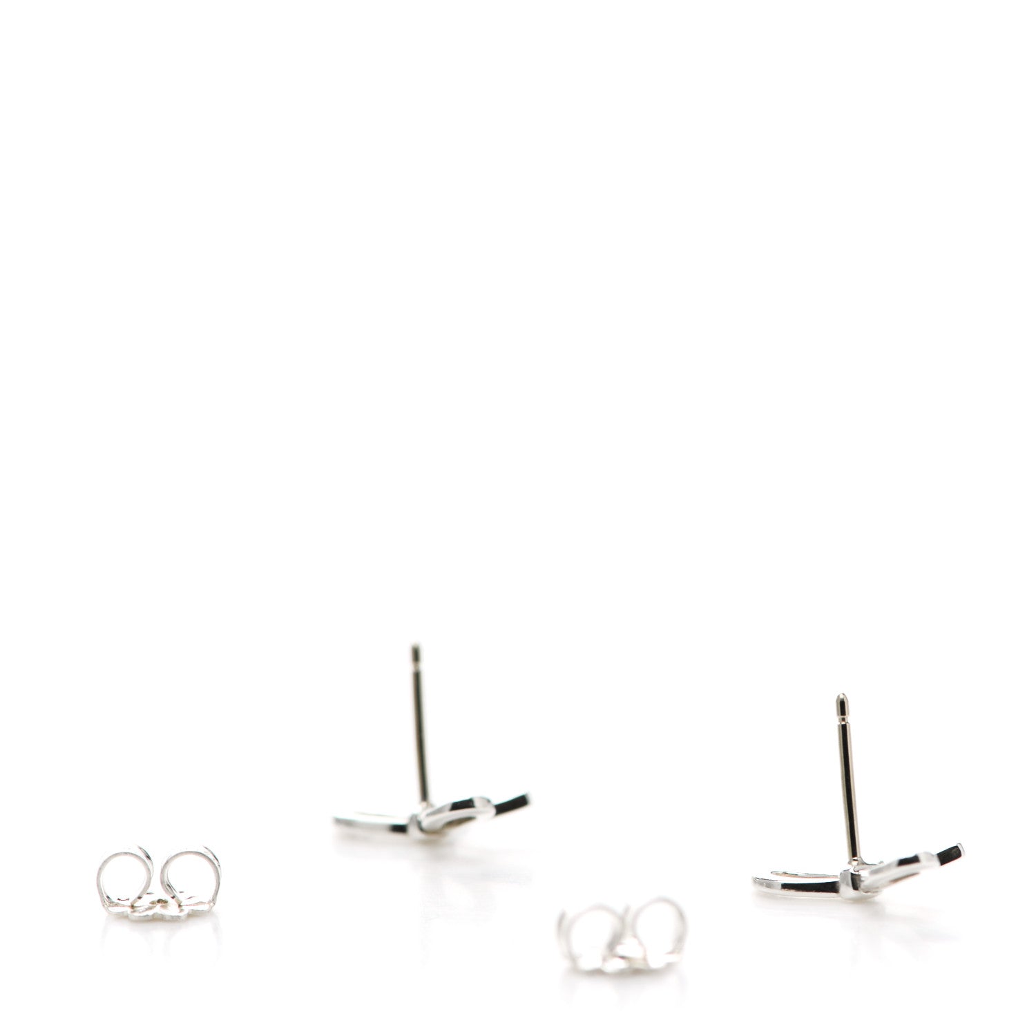Tiffany Sterling Silver Bow Earrings 3 of 5