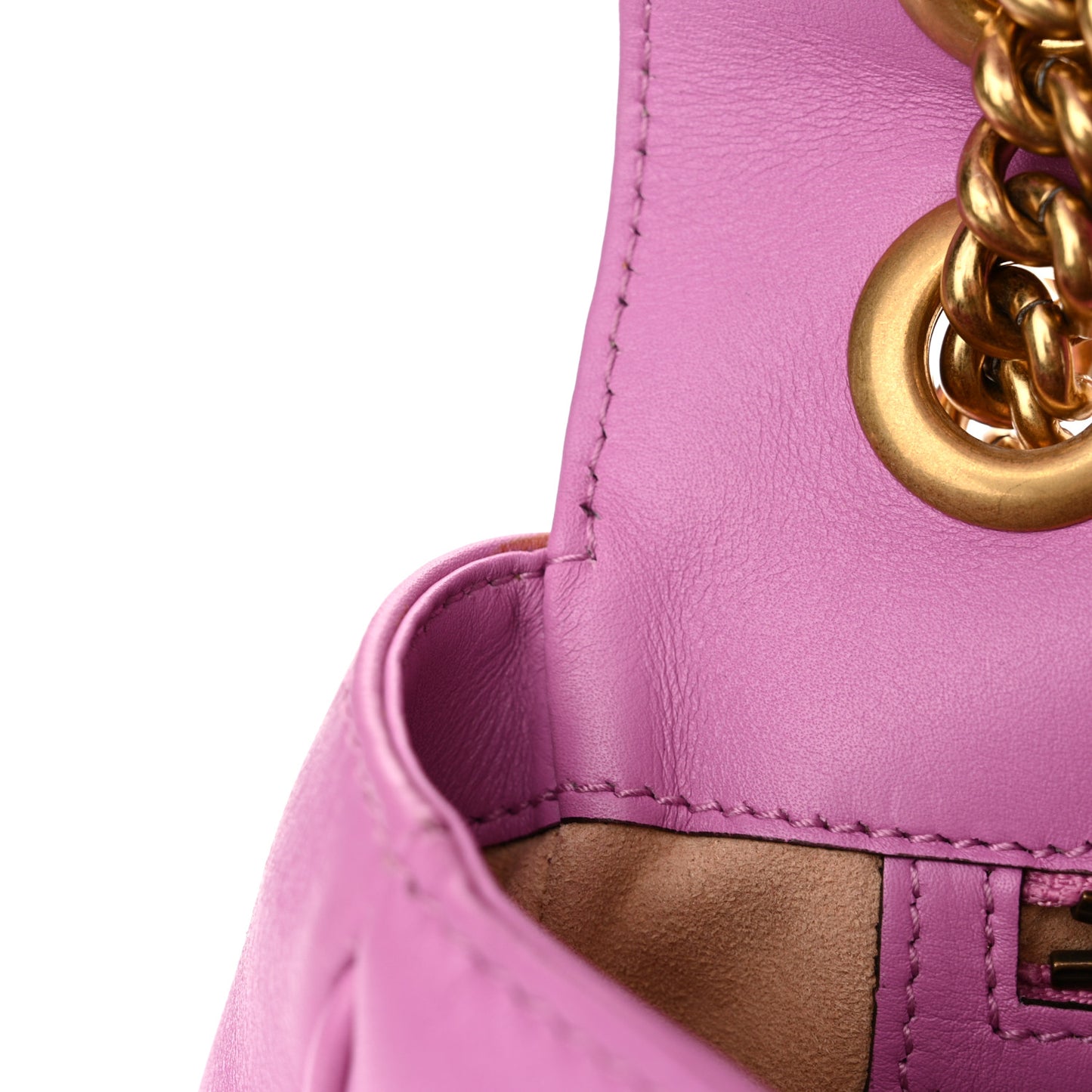 Calfskin Matelasse Medium GG Marmont Shoulder Bag Candy Mousse