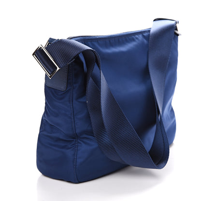 Prada Nylon Vela Saffiano Flat Messenger Bag Royal 2 of 11