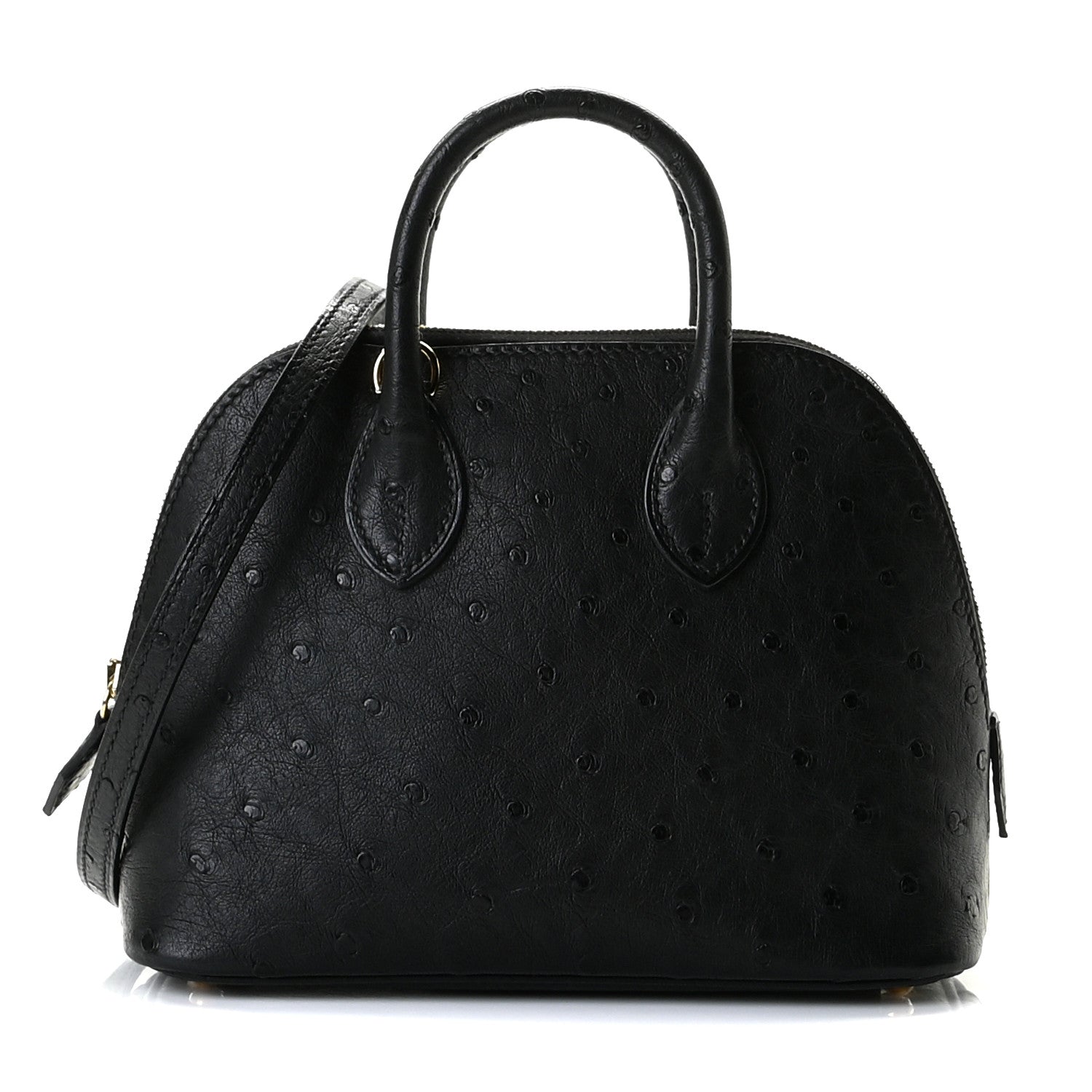 Hermes Ostrich Bolide Mini 1923 Black 1 of 10
