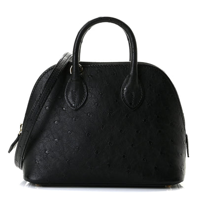 Hermes Ostrich Bolide Mini 1923 Black 1 of 10