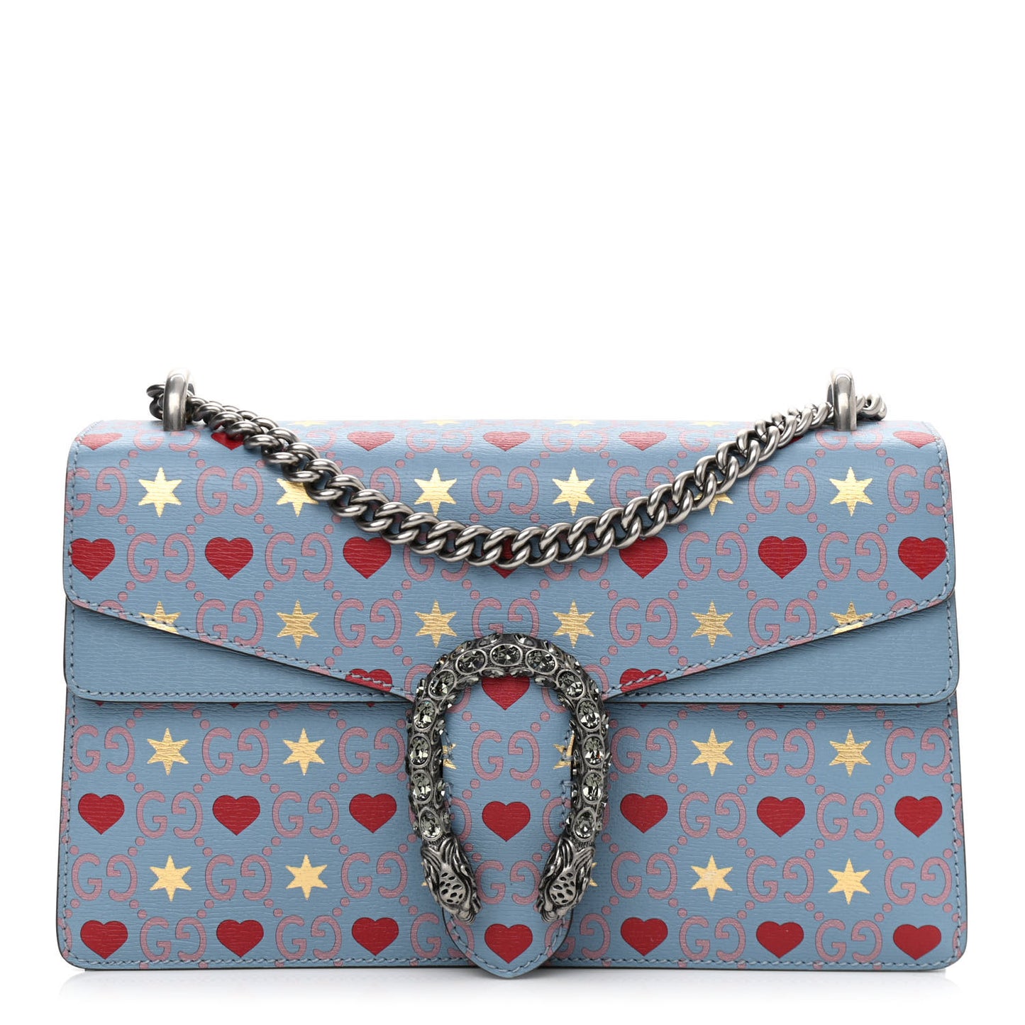 Calfskin Valentine's Day Exclusive Small Dionysus Bag Blue