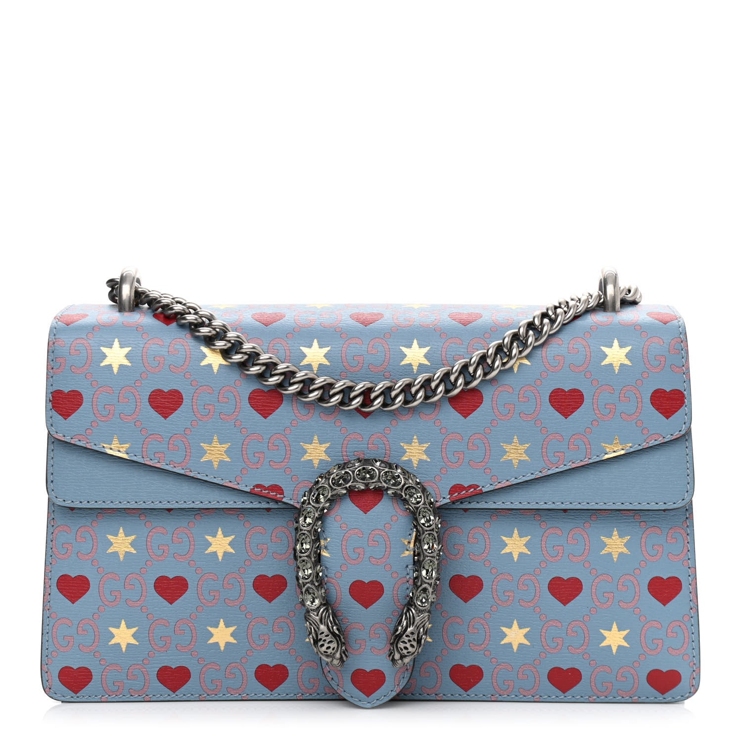 Gucci Calfskin Valentine's Day Exclusive Small Dionysus Bag Blue 1 of 11