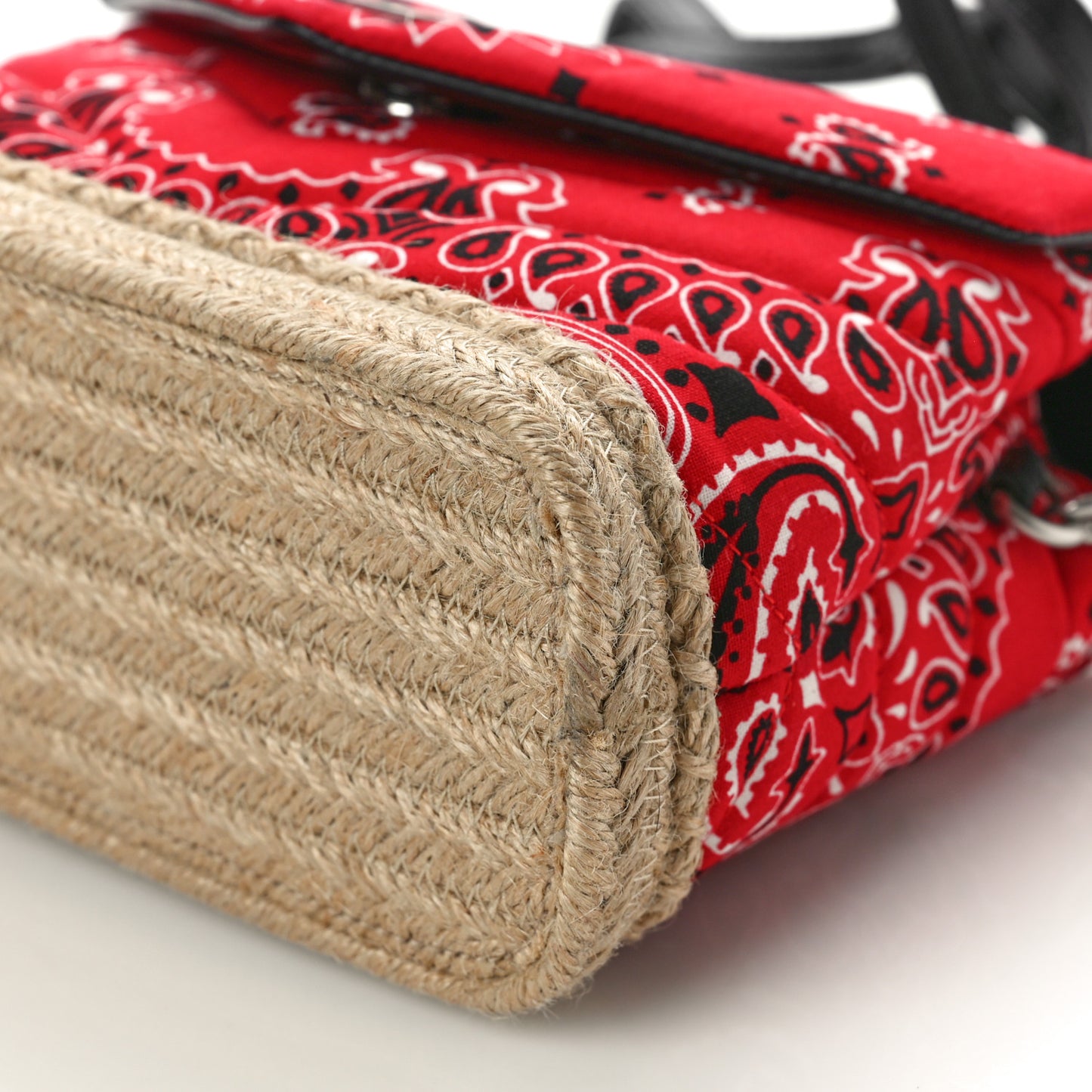 Cotton Bandana Y Quilted Monogram Toy Loulou Crossbody Bag Red