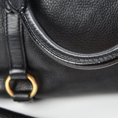 Miu Miu Vitello Medium Bow Bag Black 15 of 23