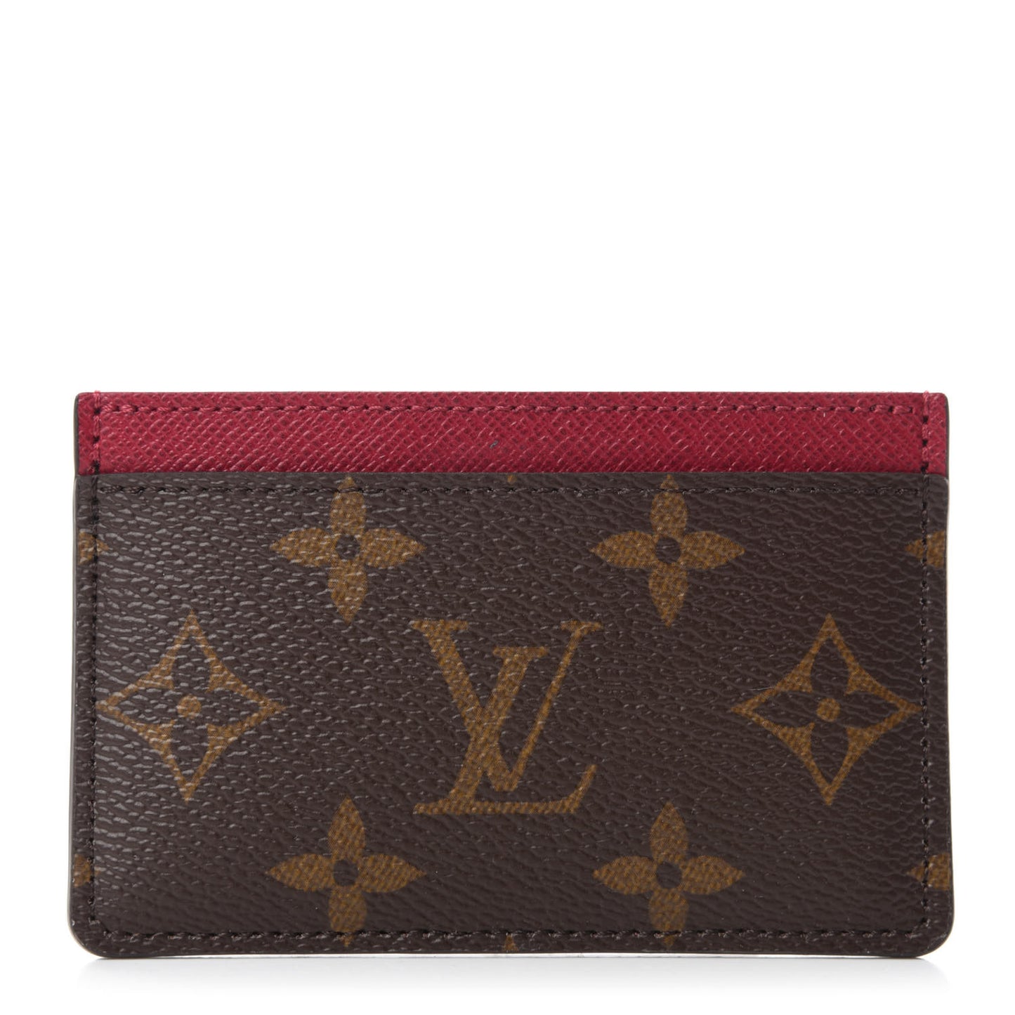 Monogram Card Holder Fuchsia
