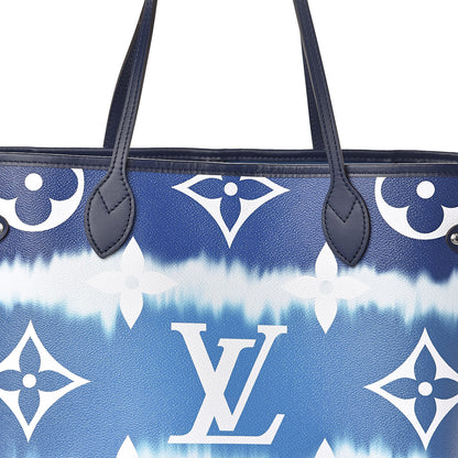 Louis Vuitton Monogram Escale Neverfull MM Blue 8 of 10