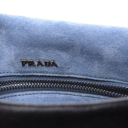 Prada Glace Calf Etiquette Flap Black Astrale 4 of 9