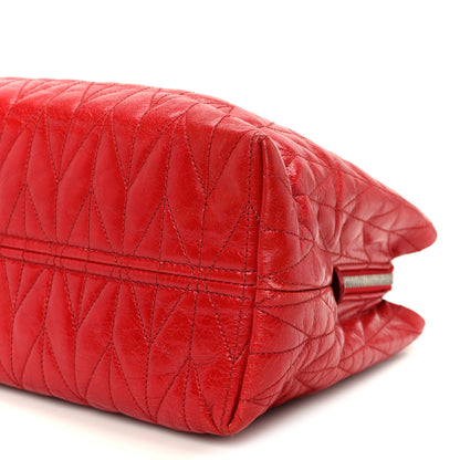 Miu Miu Nappa Matelasse Tote Fuoco 12 of 12