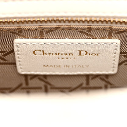 Christian Dior CHRISTIAN DIOR Lambskin Cannage Small My ABCDior Lady Dior White 8 of 10