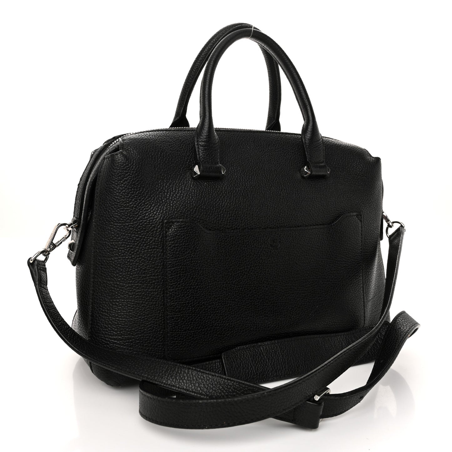 Grained Calfskin Medium Ella Boston Black
