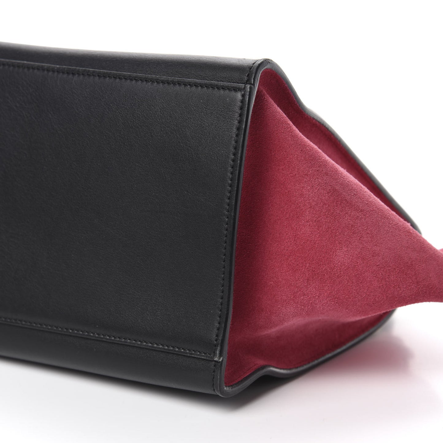 Smooth Calfskin Suede Medium Tri-Color Trapeze Pink