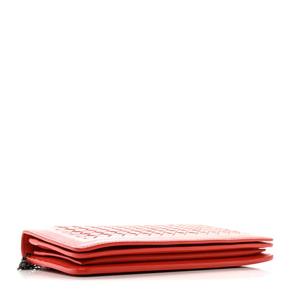 Bottega Veneta Nappa Intrecciato Continental Wallet on Chain Red 4 of 11