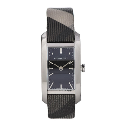 Burberry Stainless Steel Calfskin 20mm Heritage Nova Check Quartz Watch Black BU9505 1 of 12