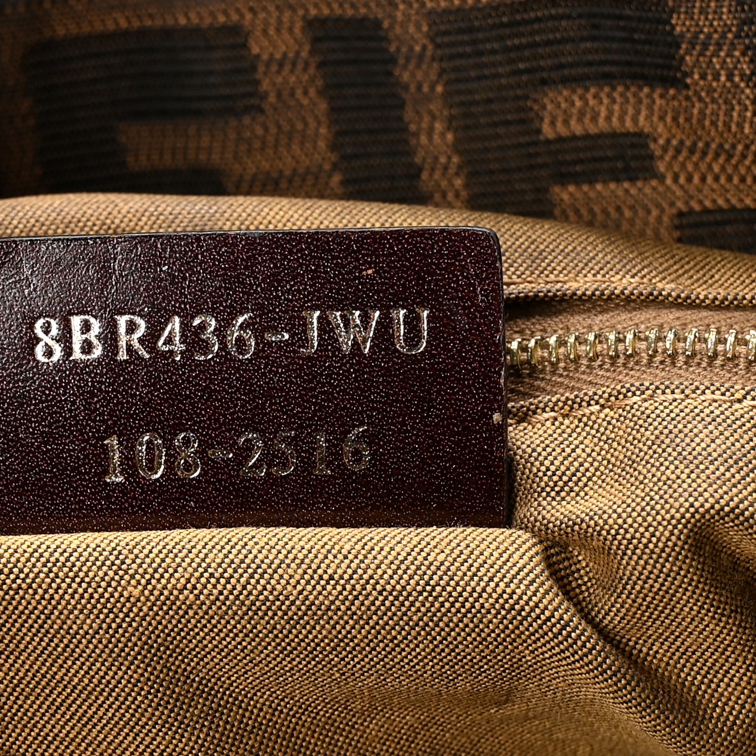 Fendi Zucca Medium Chef Shoulder Bag Tobacco 7 of 13