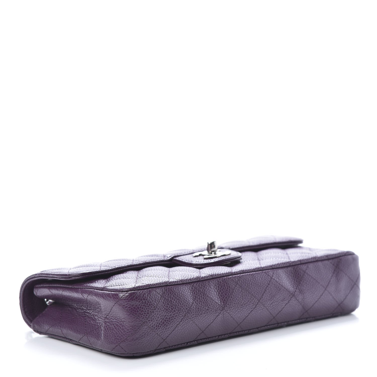 Chanel Caviar Quilted East West Flap Purple 4 of 12