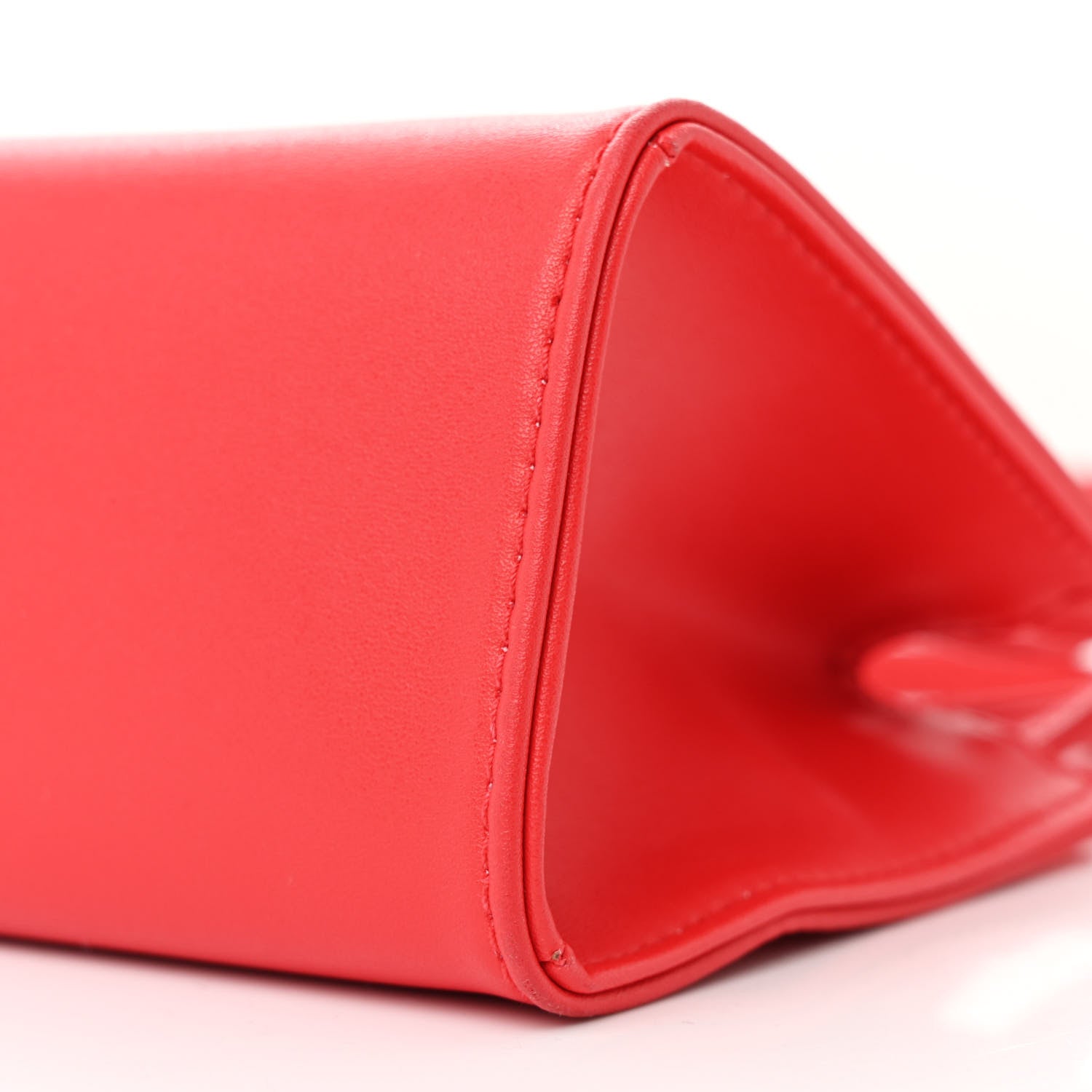 Telfar Vegan Leather Small Shopping Bag Red 9 of 10