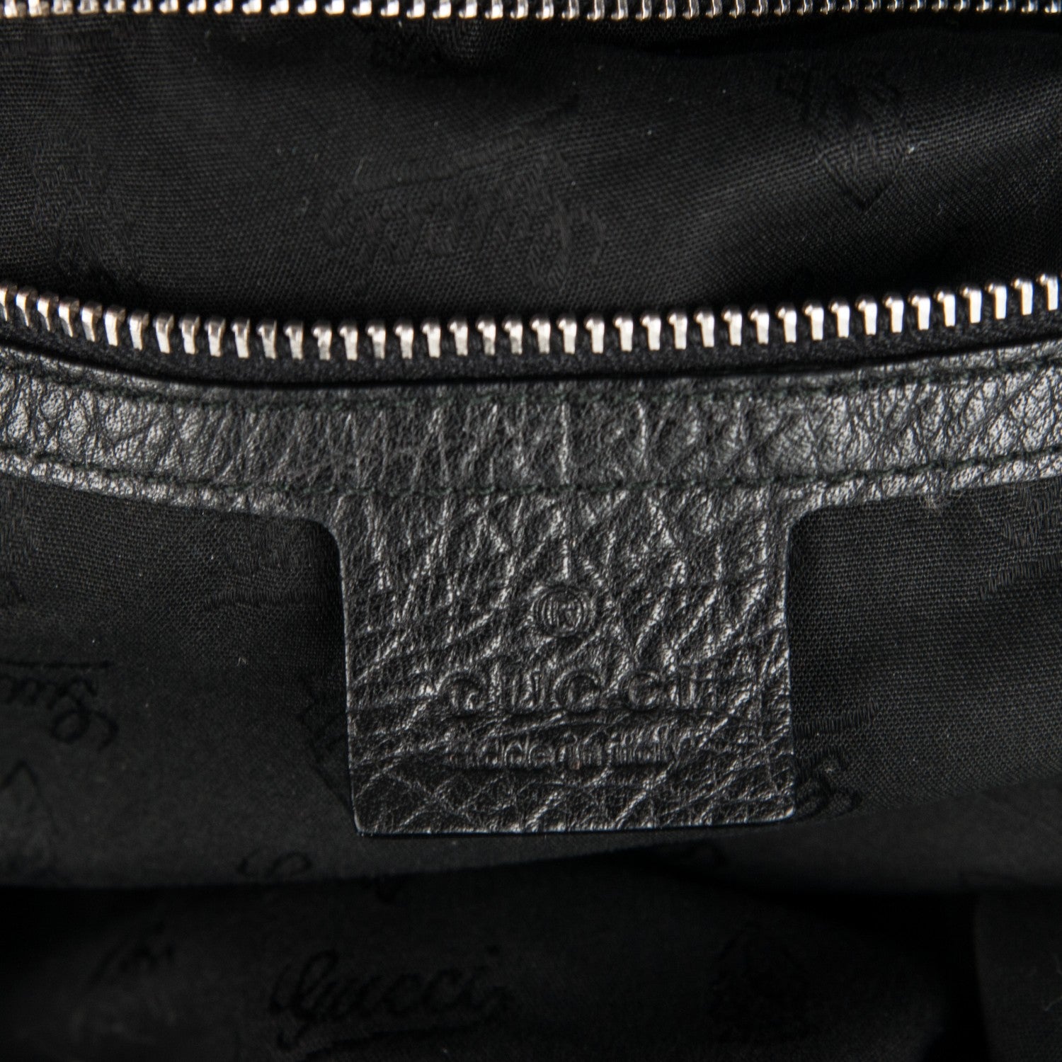 Gucci Leather Bamboo Bar Large Shoulder Bag Black 6 of 7