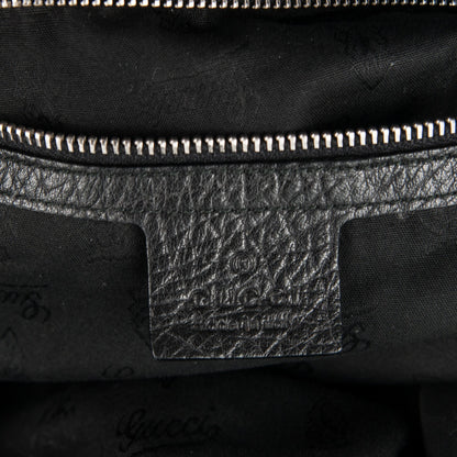 Gucci Leather Bamboo Bar Large Shoulder Bag Black 6 of 7
