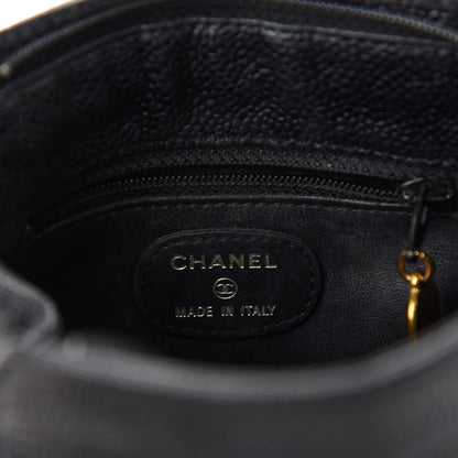 Chanel Caviar CC Shoulder Bag Black 8 of 10