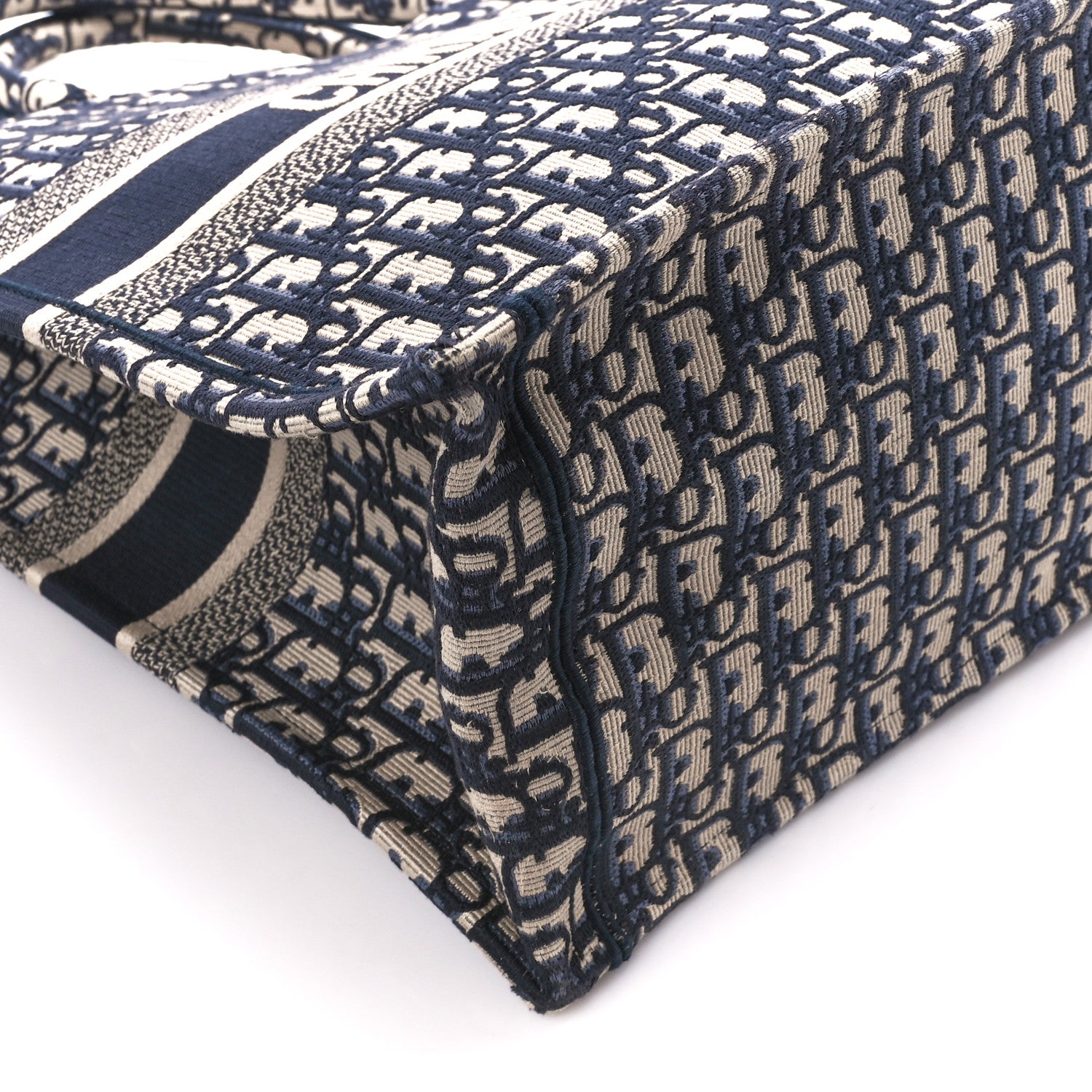 Christian Dior Oblique Large Book Tote Blue Multicolor 9 of 10