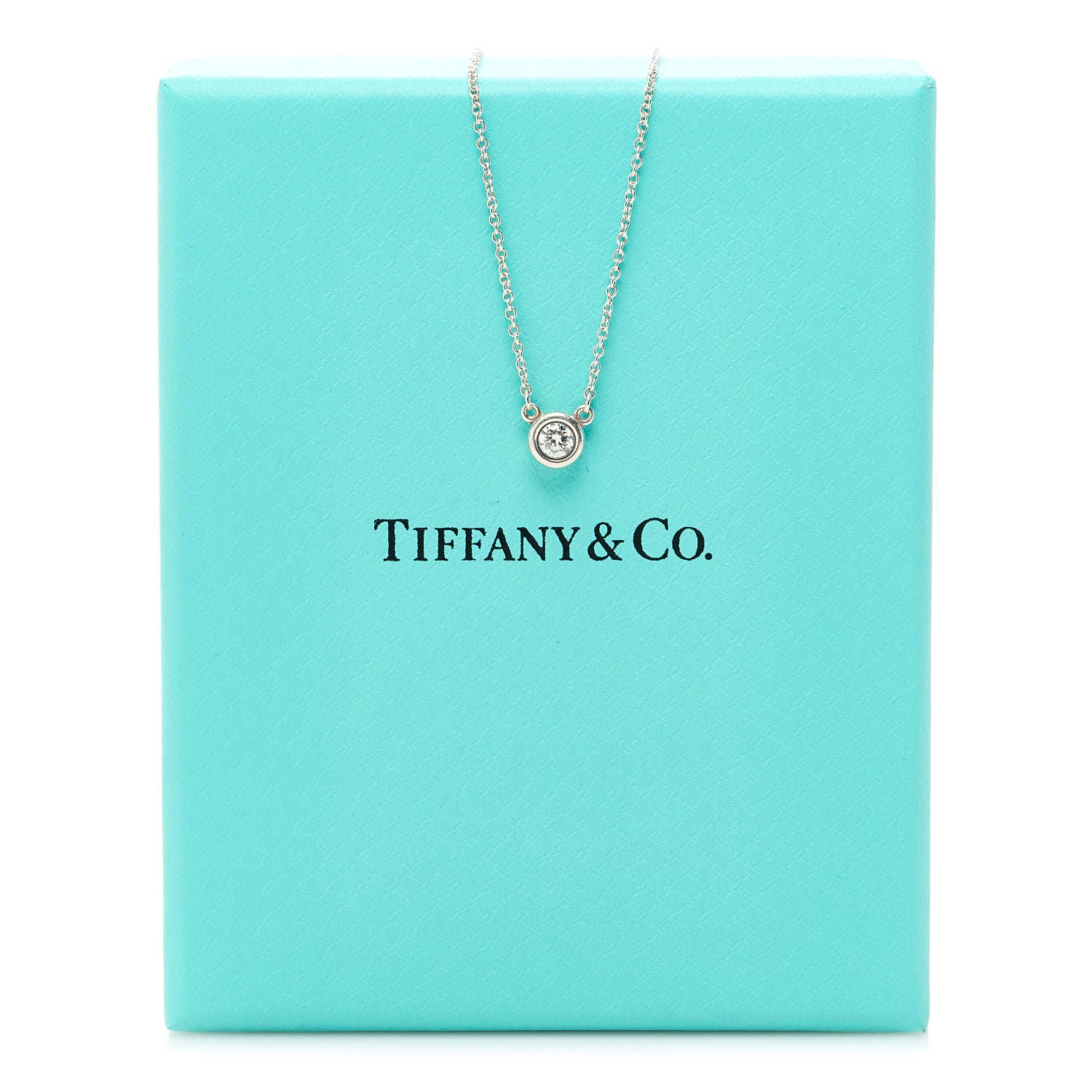 Tiffany Sterling Silver Diamond .17ct Elsa Peretti Diamonds by the Yard Pendant Necklace 6 of 6