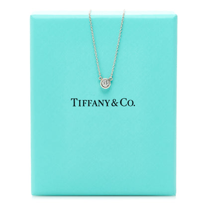 Tiffany Sterling Silver Diamond .17ct Elsa Peretti Diamonds by the Yard Pendant Necklace 6 of 6