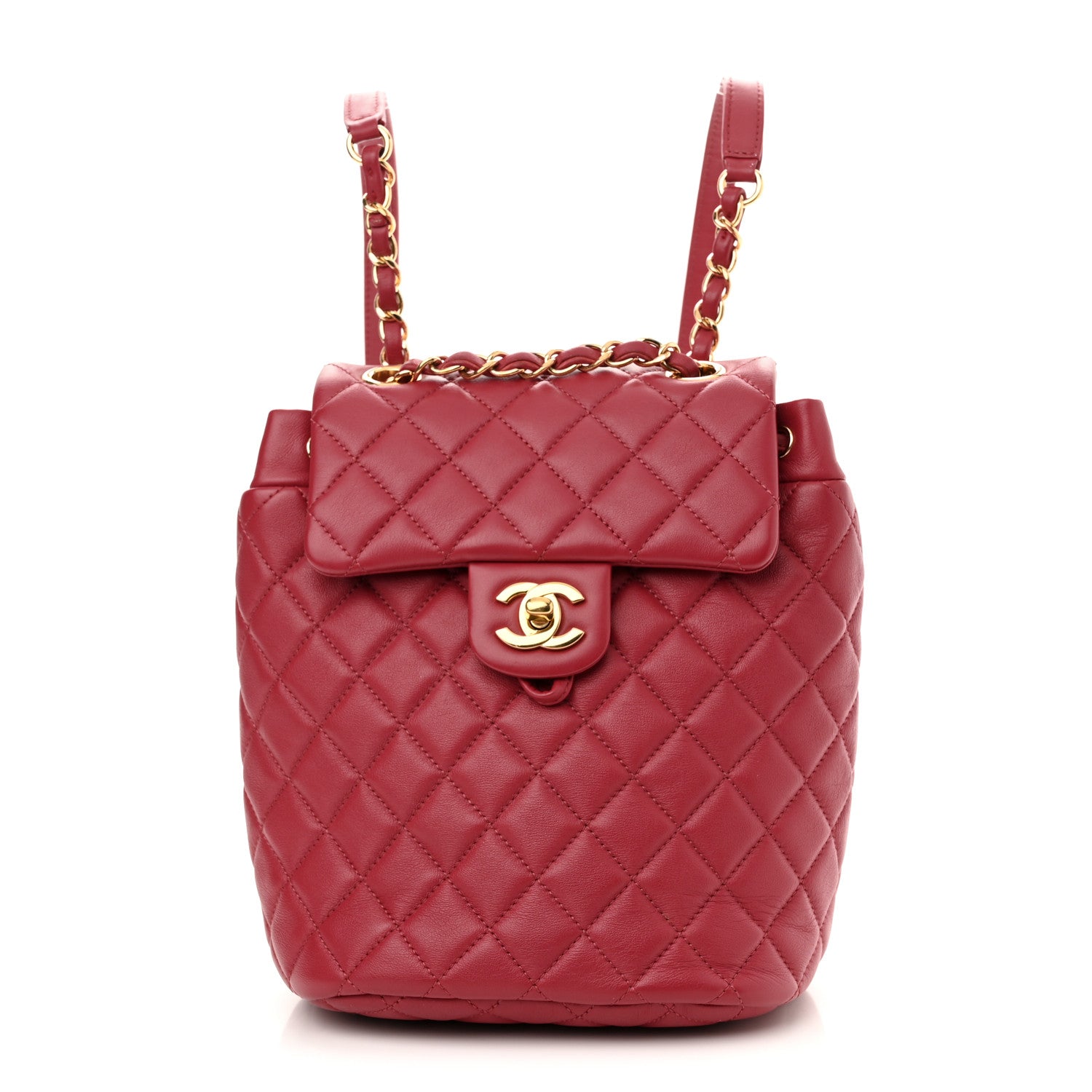 Chanel Calfskin Quilted Mini Urban Spirit Backpack Red 1 of 11
