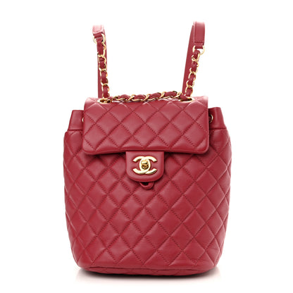 Chanel Calfskin Quilted Mini Urban Spirit Backpack Red 1 of 11