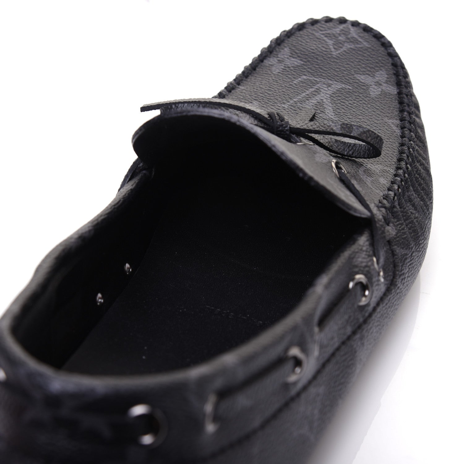 Louis Vuitton Monogram Eclipse Mens Arizona Car Shoe Moccasin Loafers 9 9 of 10