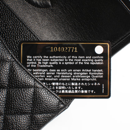 Chanel Caviar Quilted Medium Double Flap Black 9 of 11