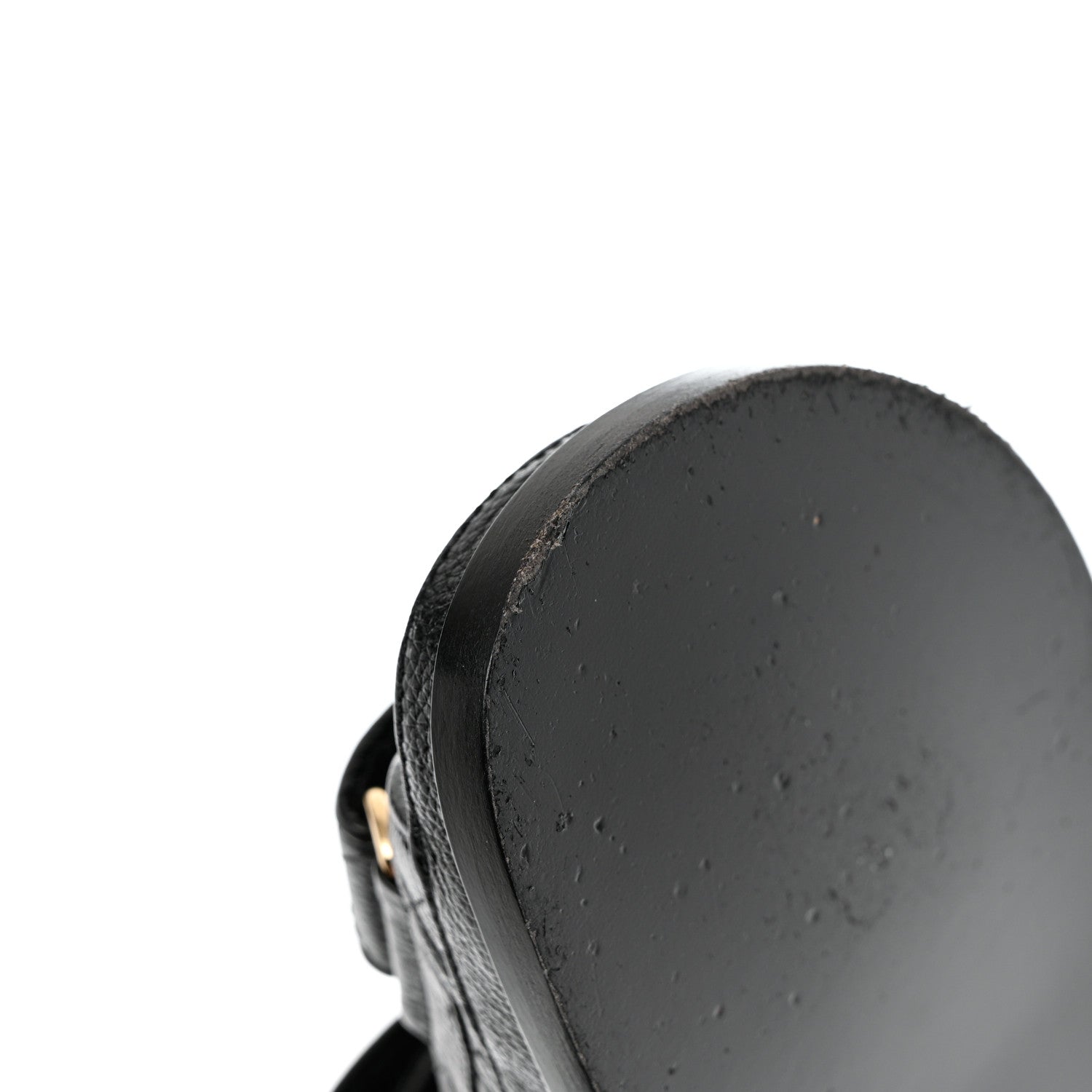 Chanel Grained Calfskin Velcro Dad Sandals 37 Black 10 of 11