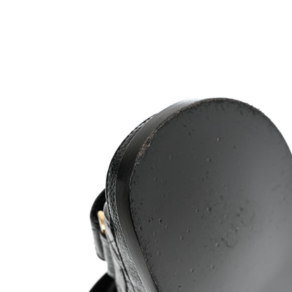 Chanel Grained Calfskin Velcro Dad Sandals 37 Black 10 of 11