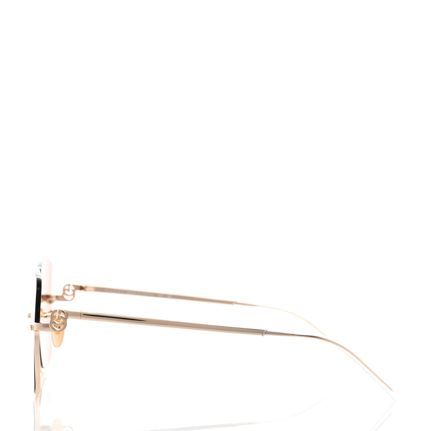 Square Upside Down Sunglasses GG1279S Gold