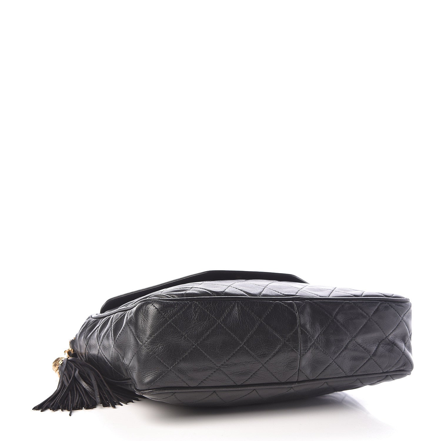 Chanel Lambskin Quilted Tassel Camera Case Black 4 of 10