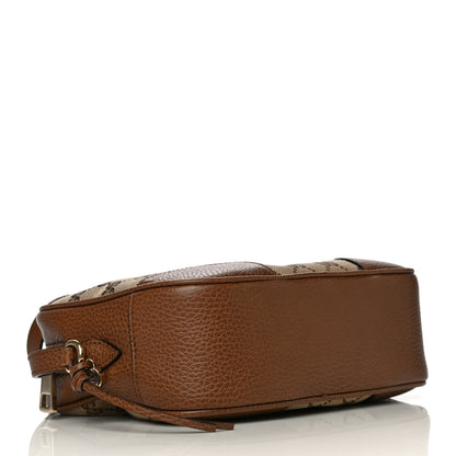 Gucci Monogram Mini Bree Messenger Bag Beige Tabacco 4 of 13
