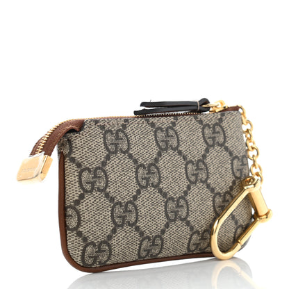 Gucci GG Supreme Monogram Key Case Beige Ebony Cuir 3 of 8