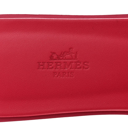 Hermes Box Calfskin Oran Sandals 39 Rose Boise 8 of 17