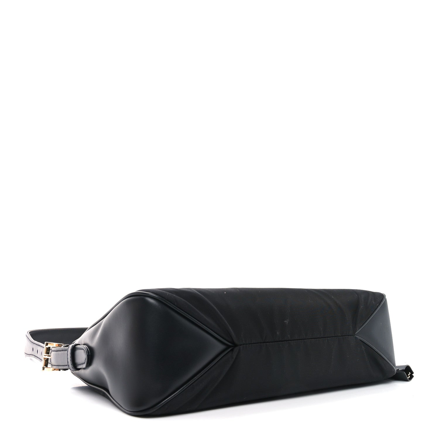 Prada Re-Nylon Vitello Large Aimee Shoulder Bag Black 4 of 9