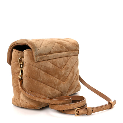 Saint Laurent Suede Toy Loulou Shoulder Bag Cinnamon 3 of 11
