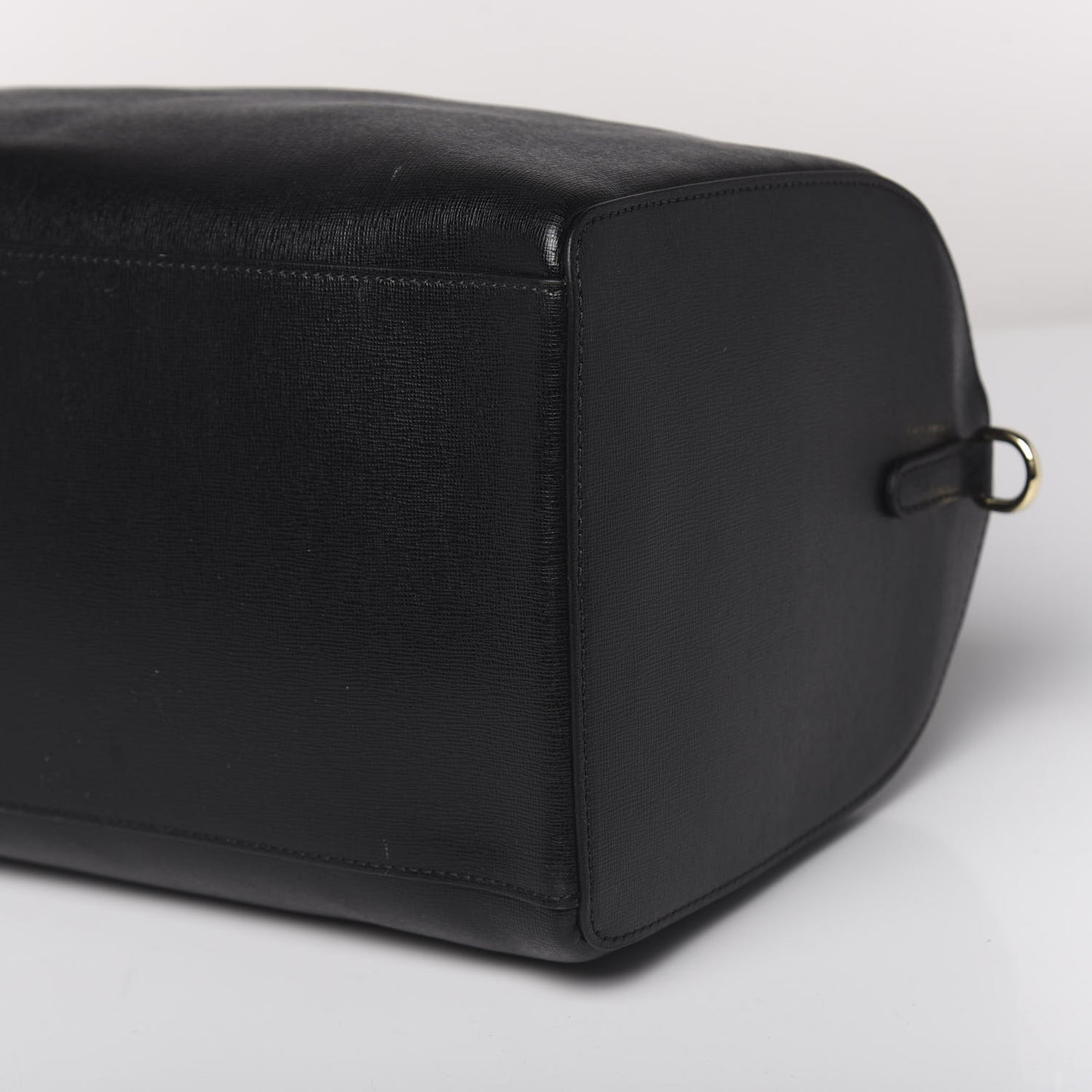 Saffiano Calfskin Palazzo Duffle Bag Black