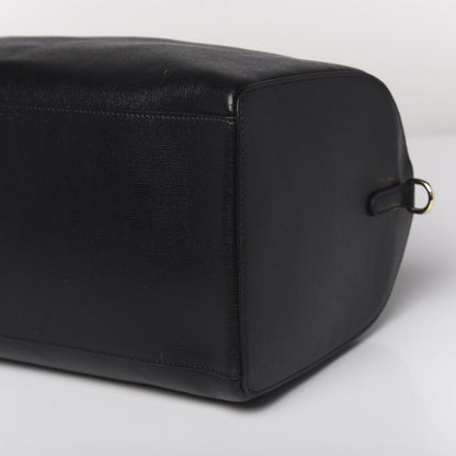 Versace Saffiano Calfskin Palazzo Duffle Bag Black 9 of 11