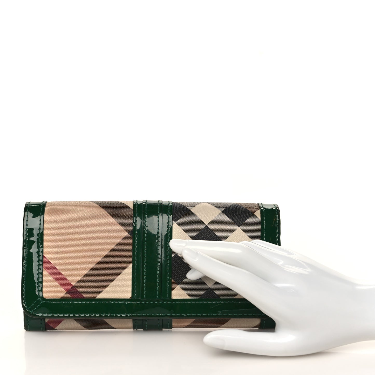 Patent Nova Check Wallet Green