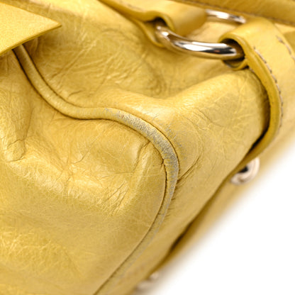 Miu Miu Vitello Lux Mini Bow Bag Polline 17 of 18