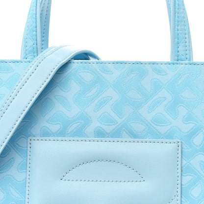 Telfar Monogram Jacquard Medium Shopping Bag Pool Blue 7 of 9