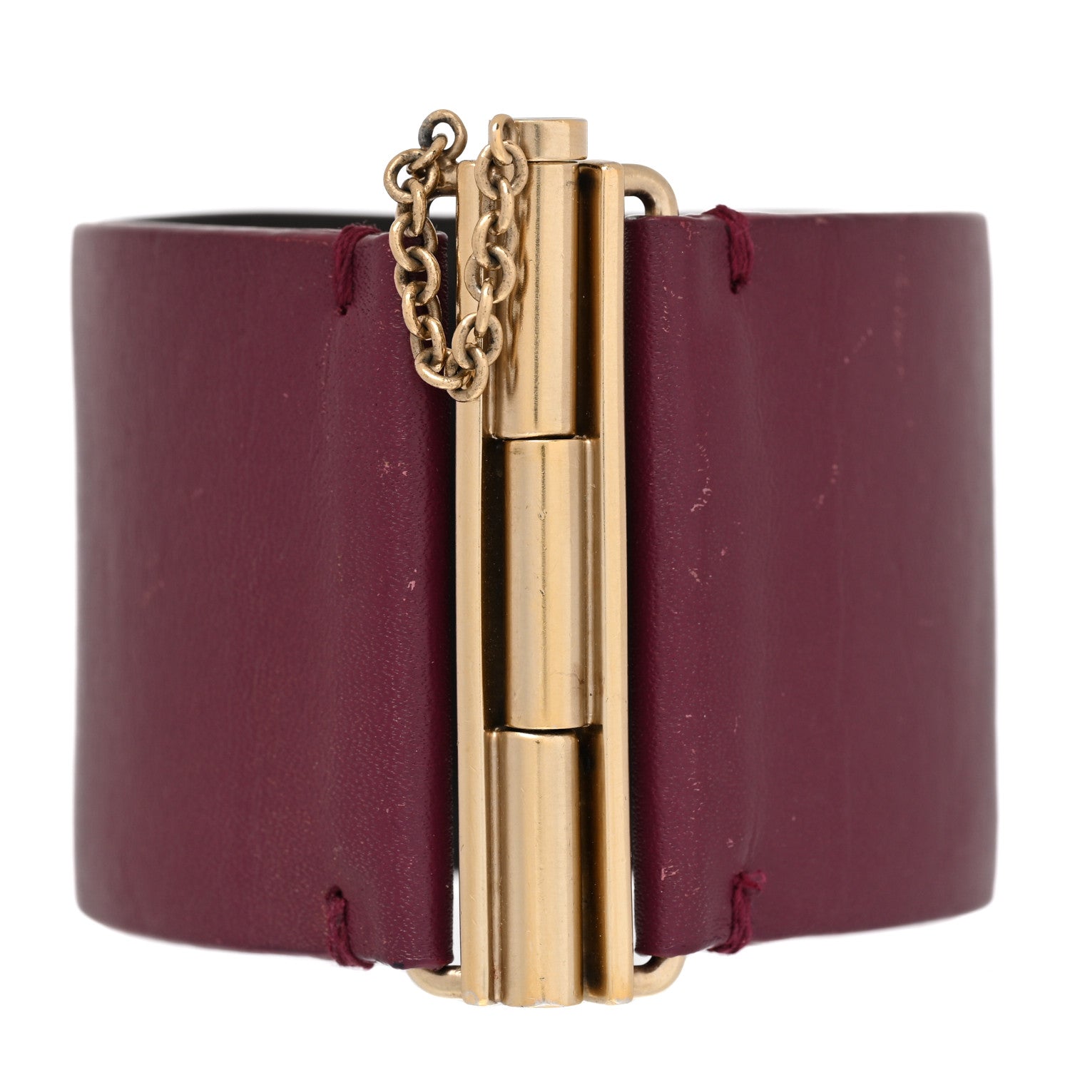 Chanel Calfskin CC Wide Cuff M Dark Pink 3 of 6