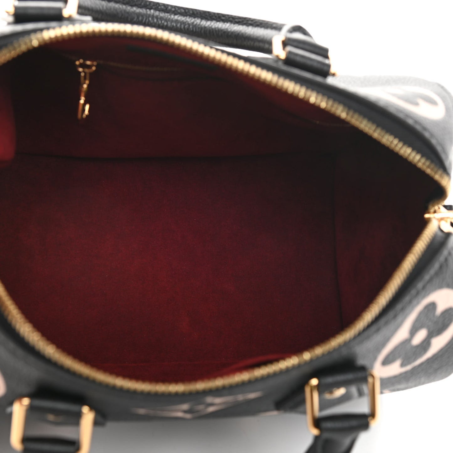 Empreinte Monogram Giant Speedy Bandouliere 25 Black Beige