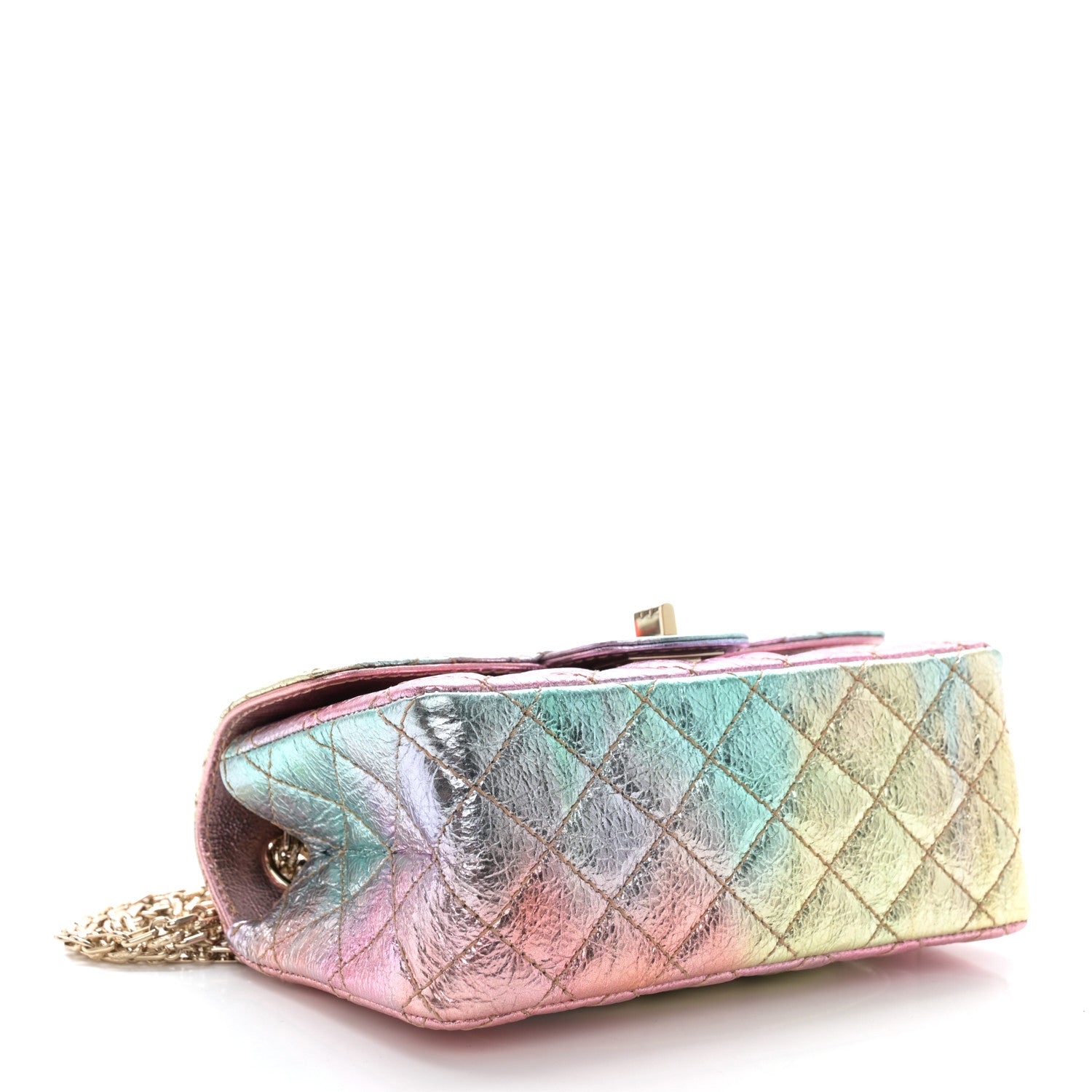 Chanel Metallic Goatskin Quilted Mini 2.55 Reissue Flap Multicolor 4 of 11
