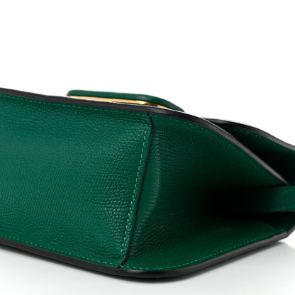 Valentino Garavani Grainy Calfskin Small VSling Shoulder Bag English Green 9 of 9